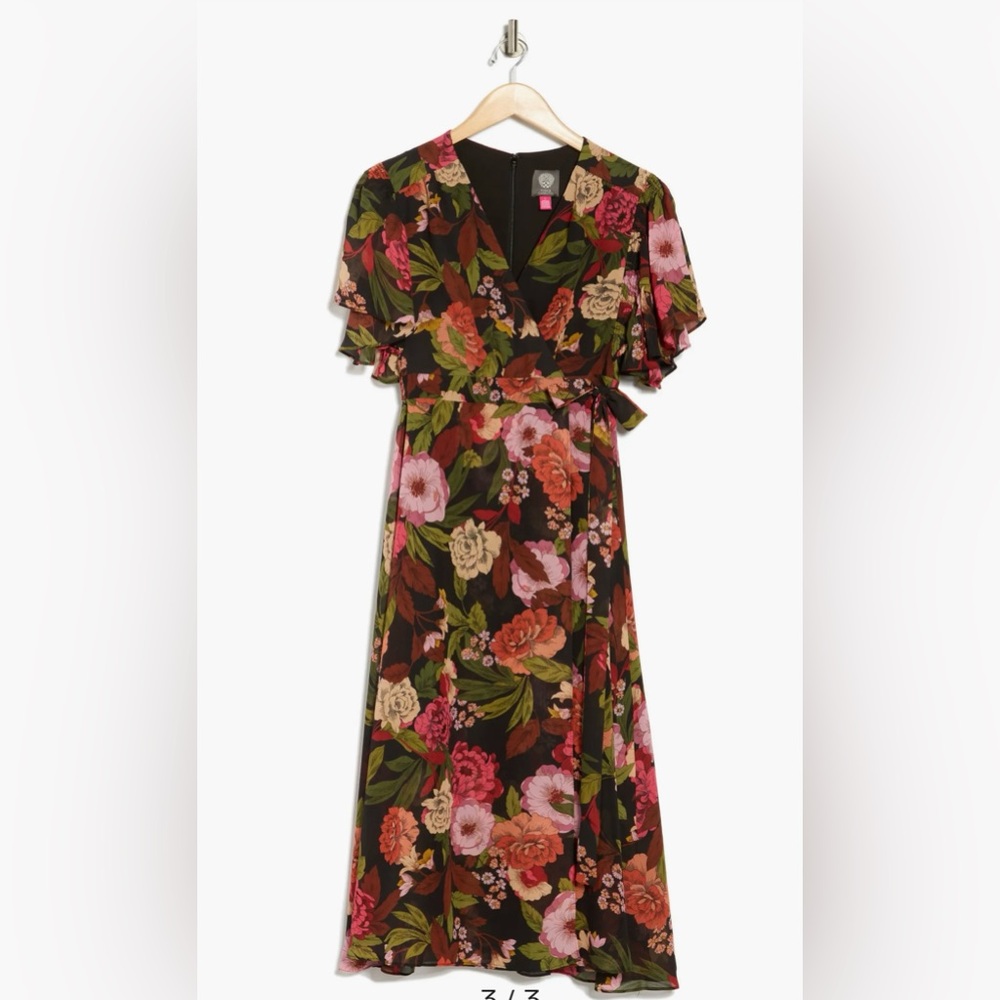 Vince Camuto Multicolor Floral Maxi Dress